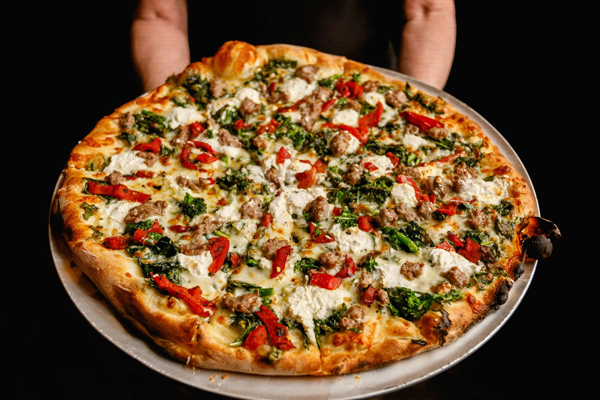 Fresh pizza at My New Place Pizzeria in Easton PA